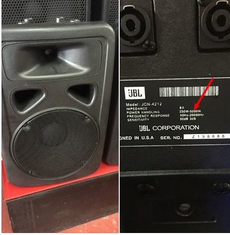 Fake JBLs speakers offered on eBay